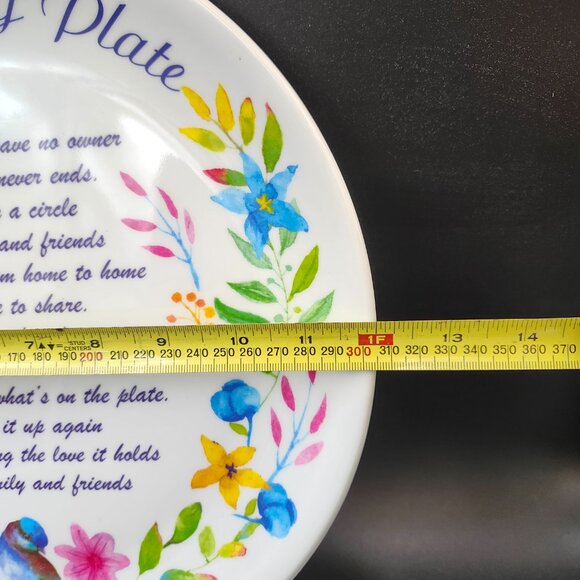 "The Giving Plate Malemac Plastic Plate" Decorative Platw to Give as Gift with F - Picture 9 of 10